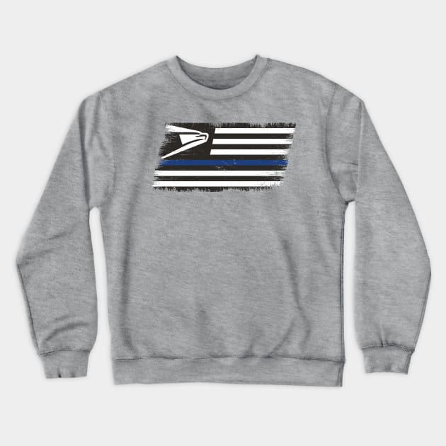 USPS Back the Blue Crewneck Sweatshirt by bellamuert3